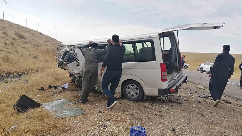 بەهۆی رووداوێکی هاتووچۆ لە گەرمیان کەسێک گیانی لەدەستدا